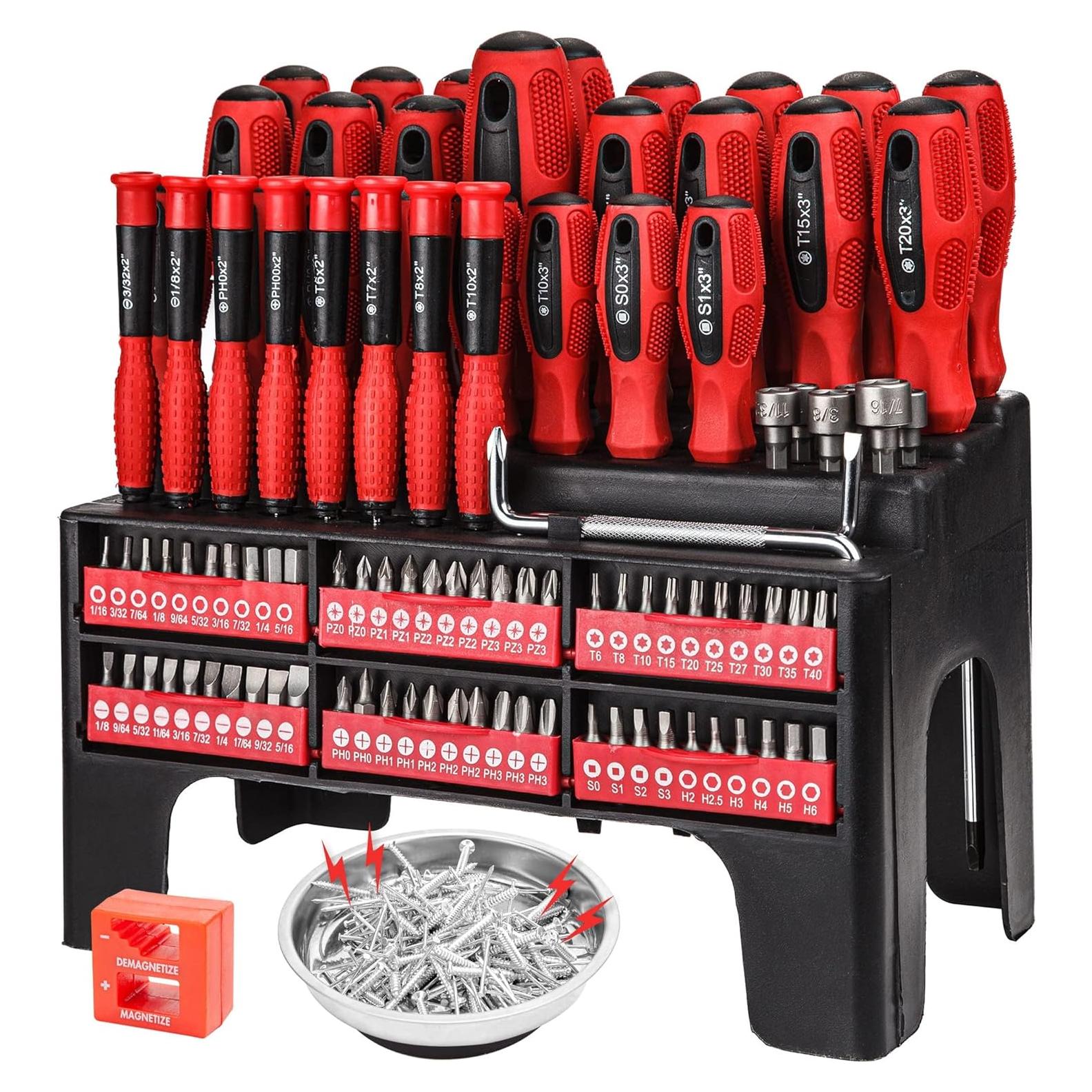 Juego de Destornilladores Magnéticos CARTMAN 102 Piezas