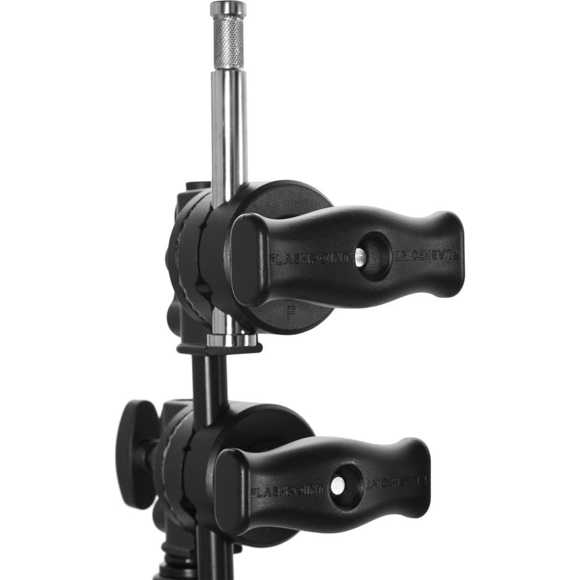 Kit C-Stand Flashpoint 1.8m con Base Tortuga y Brazo 50cm