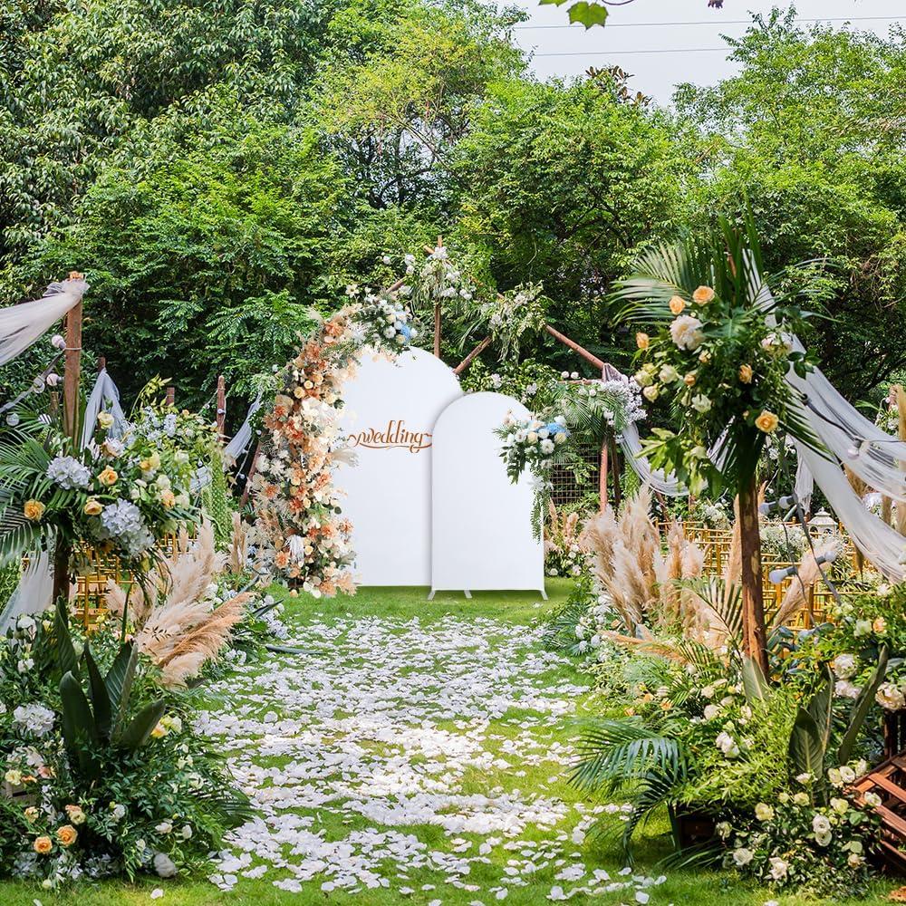 Cubierta de Arco de Boda Chiara 6FT Spandex Negra Doble Cara