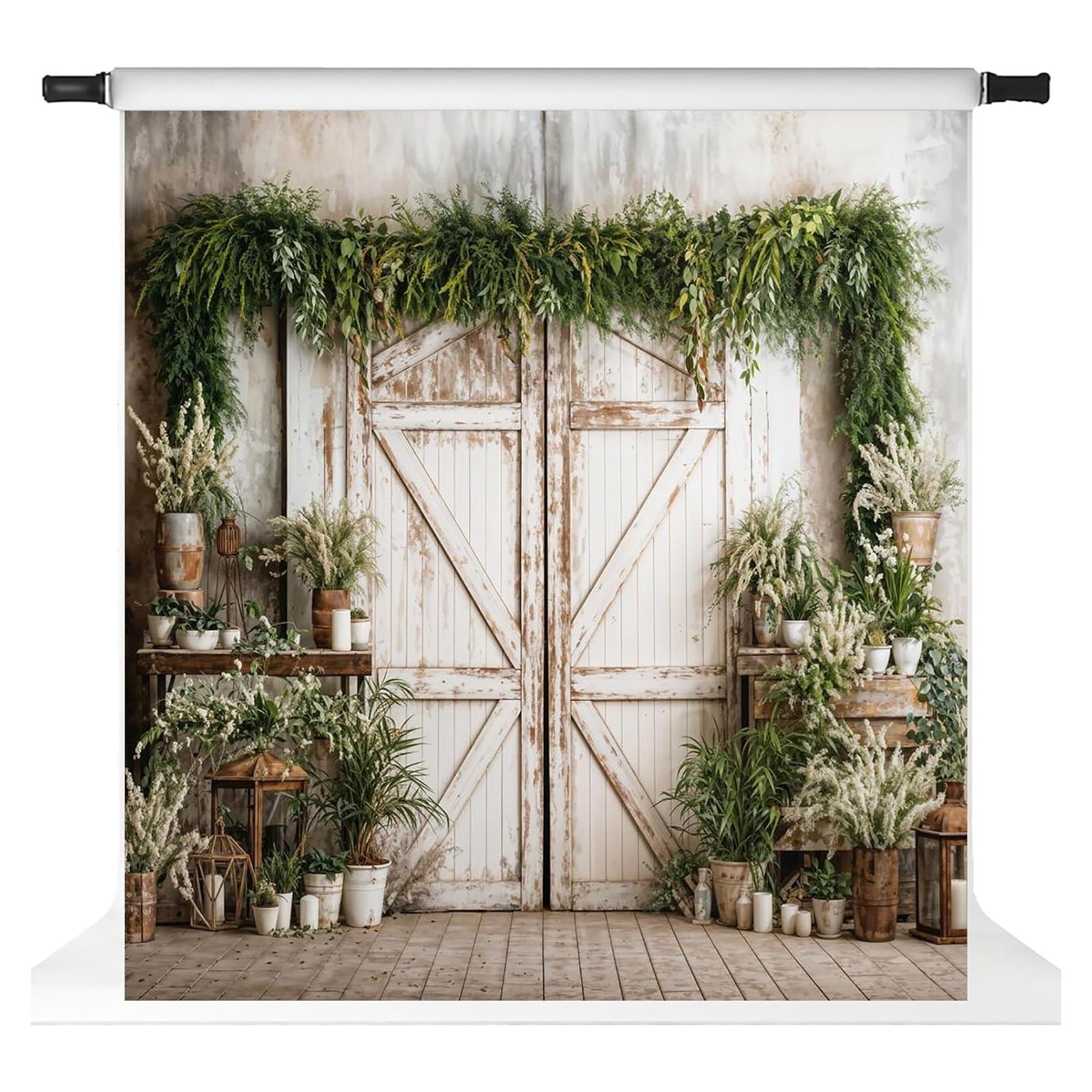 Fondo de Fotografía Kate 2.5x2.5m Microfibra Verde Madera