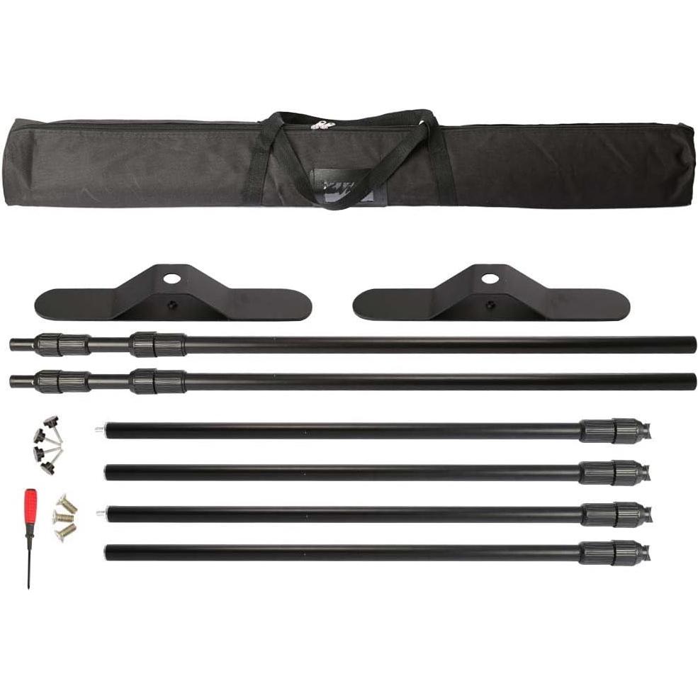 VEVOR Backdrop Banner Stand 8 x 8 Ft Adjustable Height Background with Carrying Bag for Parties, Wedding, Photo Booth, Trade Show