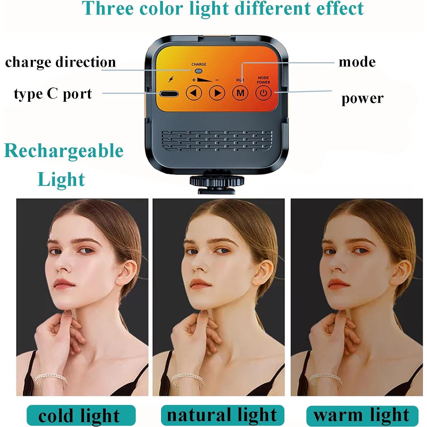 Kit de Vlogging Carrotech C-VLOG01 con Trípodes y Luz LED