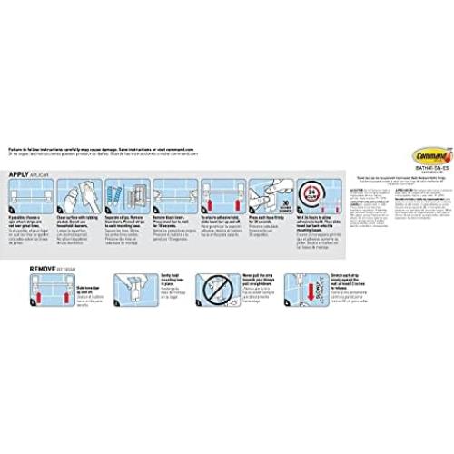Barra para Toalla de Mano Command Níquel Satinado 22.86 cm