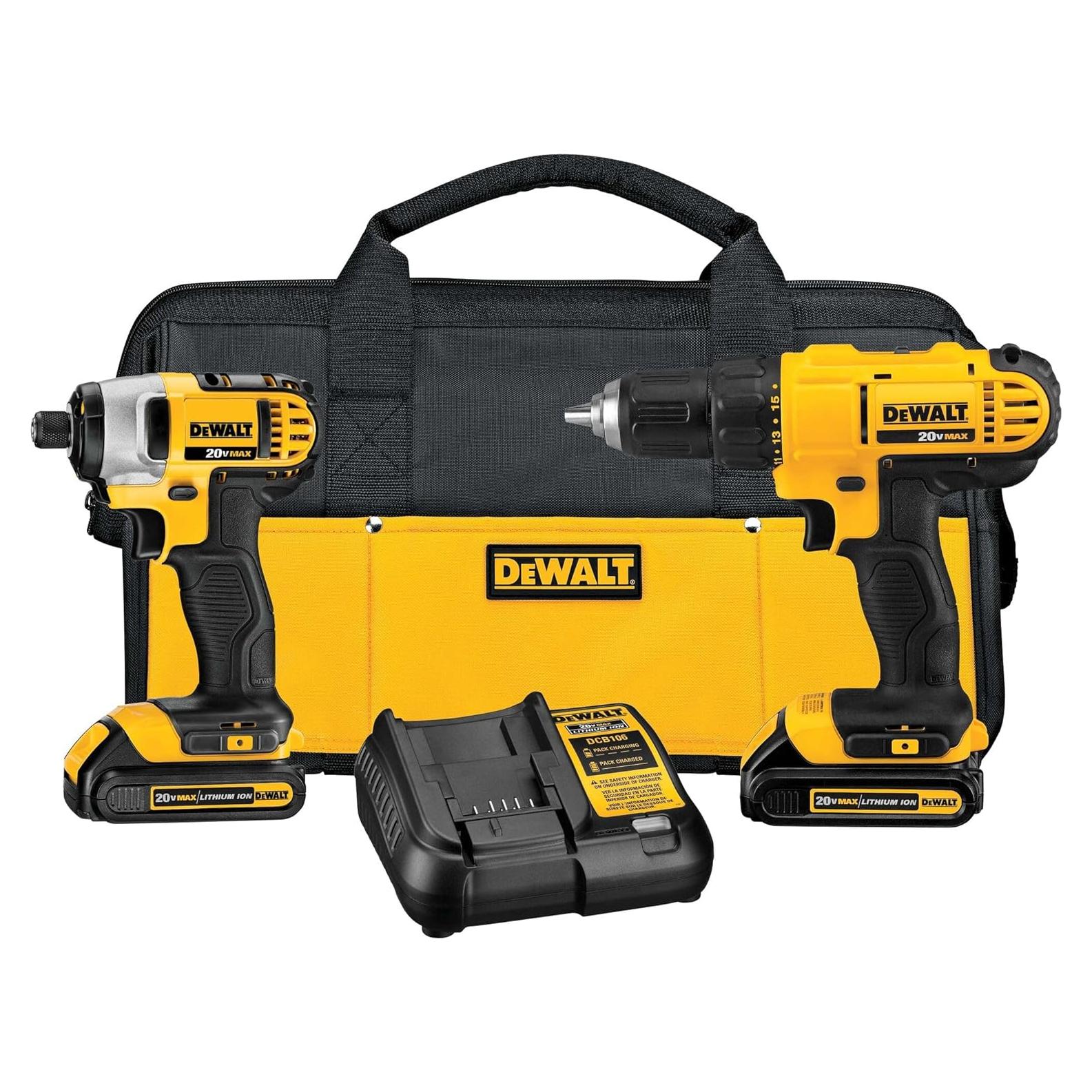 Taladro y Destornillador DEWALT 20V MAX Kit 2 Baterías
