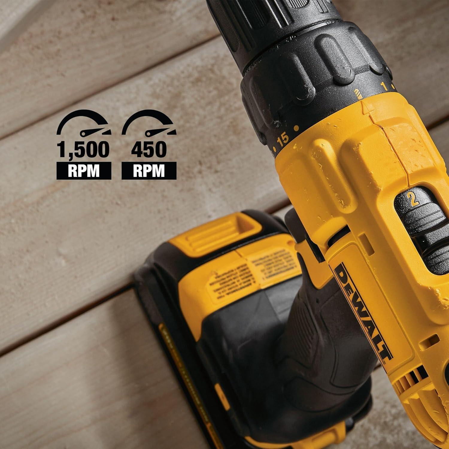 Taladro y Destornillador DEWALT 20V MAX Kit 2 Baterías