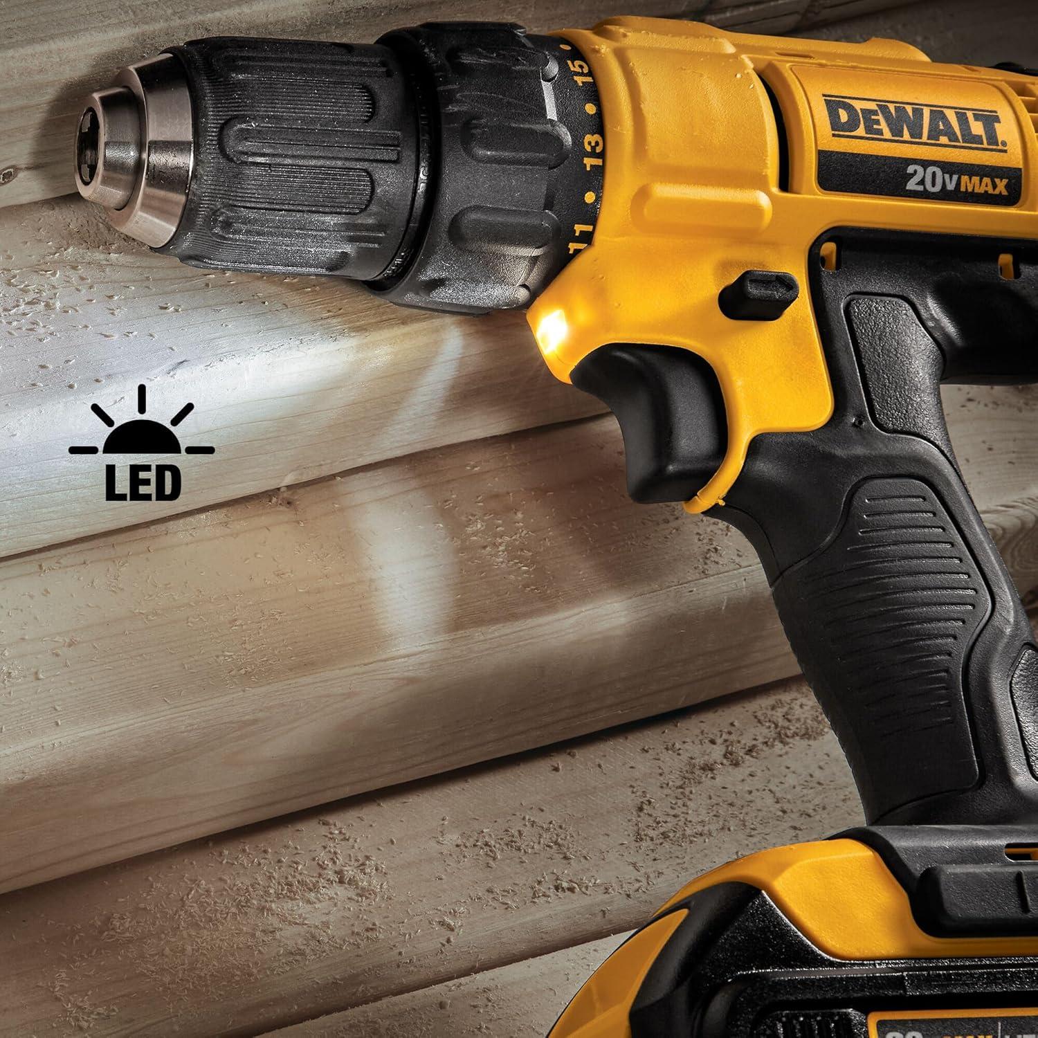 Taladro y Destornillador DEWALT 20V MAX Kit 2 Baterías