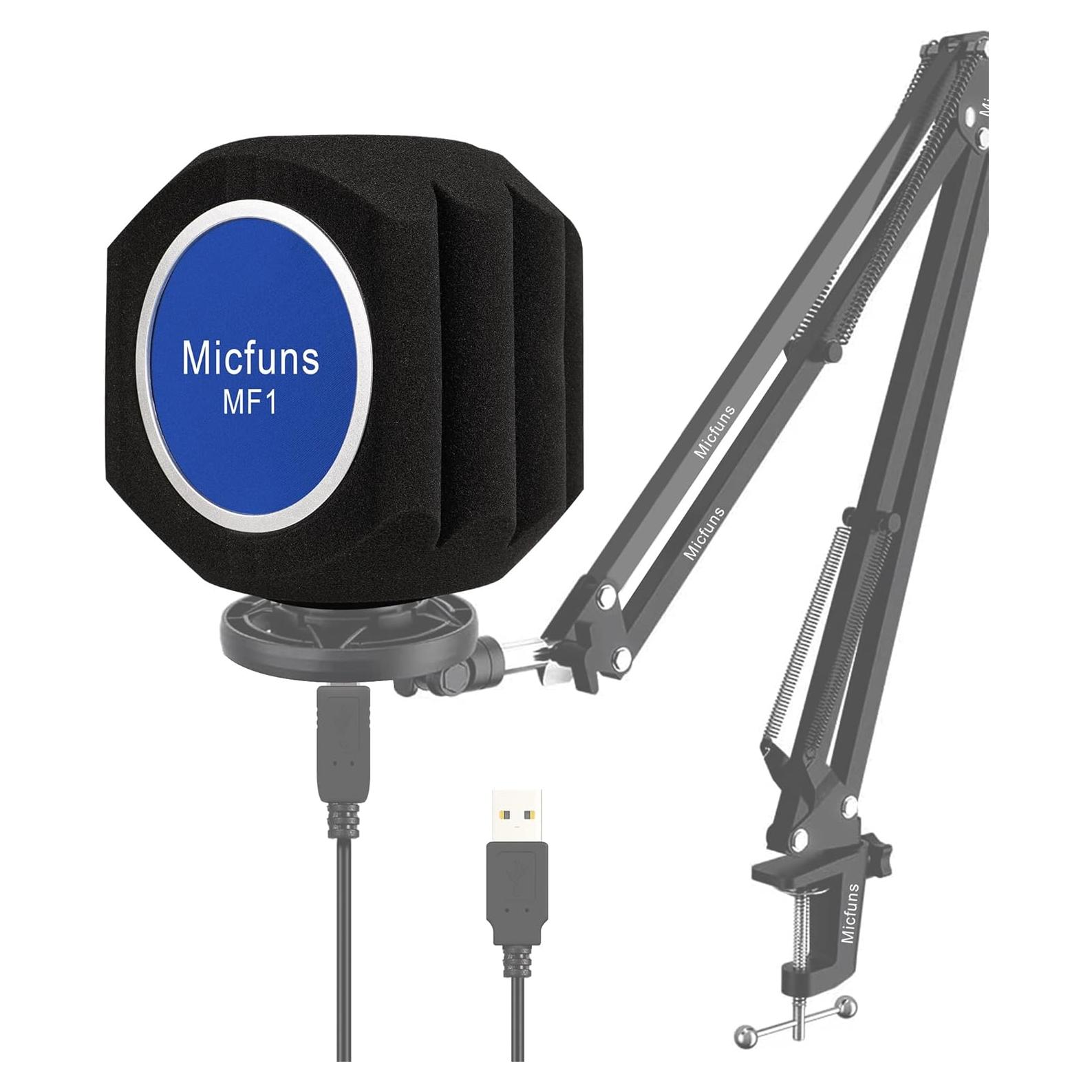 Filtro Antiviento para Micrófono Profesional - Espuma Acústica 4.5-6 cm