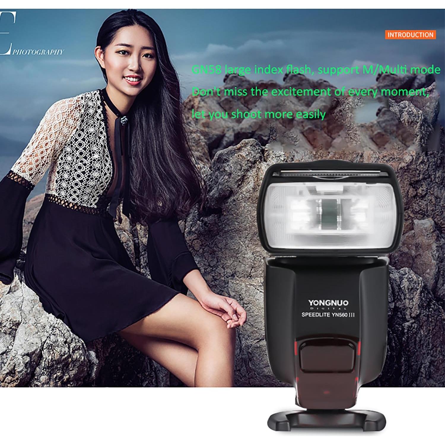 Flash Profesional Yongnuo YN560 III Speedlight GN58 2.4G