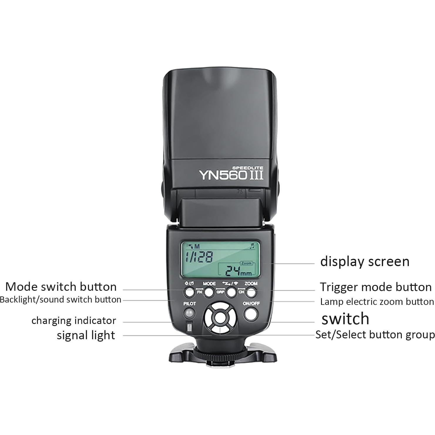 Flash Profesional Yongnuo YN560 III Speedlight GN58 2.4G