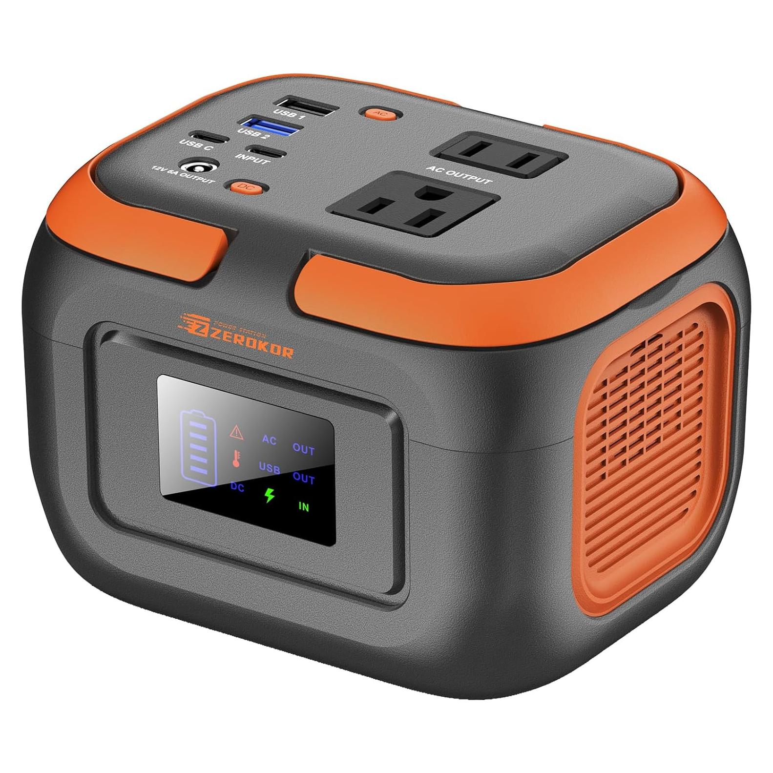 Estación de Energía Portátil ZeroKor 120W con Salida AC
