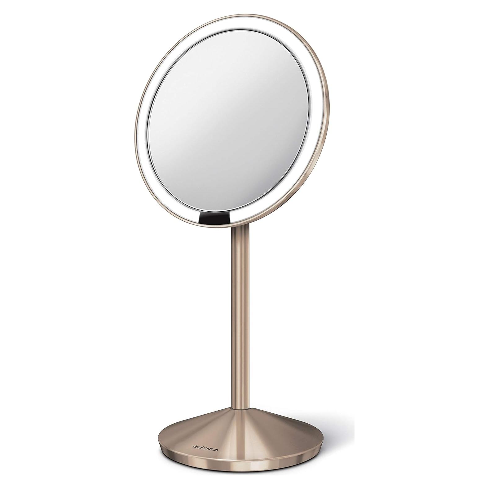 Espejo Sensor Simplehuman 10x Aumento Iluminado Viaje