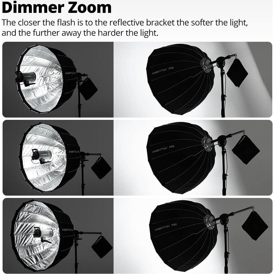 Soporte Reflector AMBITFUL AL-08 para Softbox y Flash Bowens