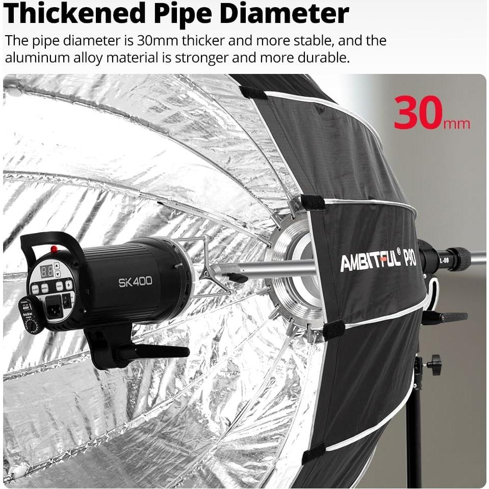 Soporte Reflector AMBITFUL AL-08 para Softbox y Flash Bowens