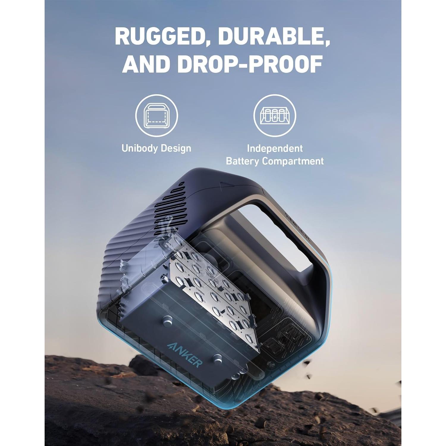 Estación de Energía Portátil Anker 521 256Wh 6 Puertos