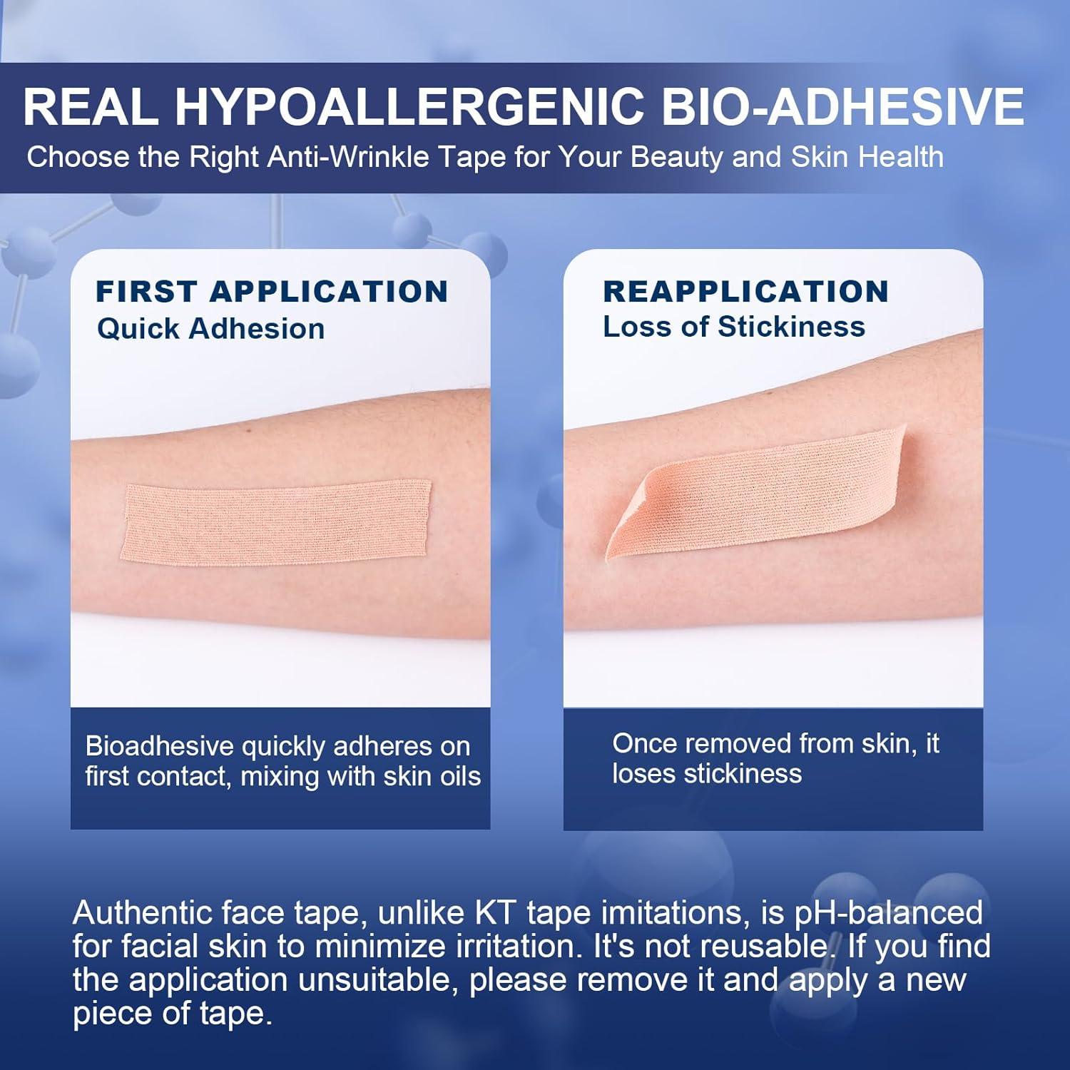 Cinta Facial Antiarrugas TEAWOO | 2 Rollos Beige