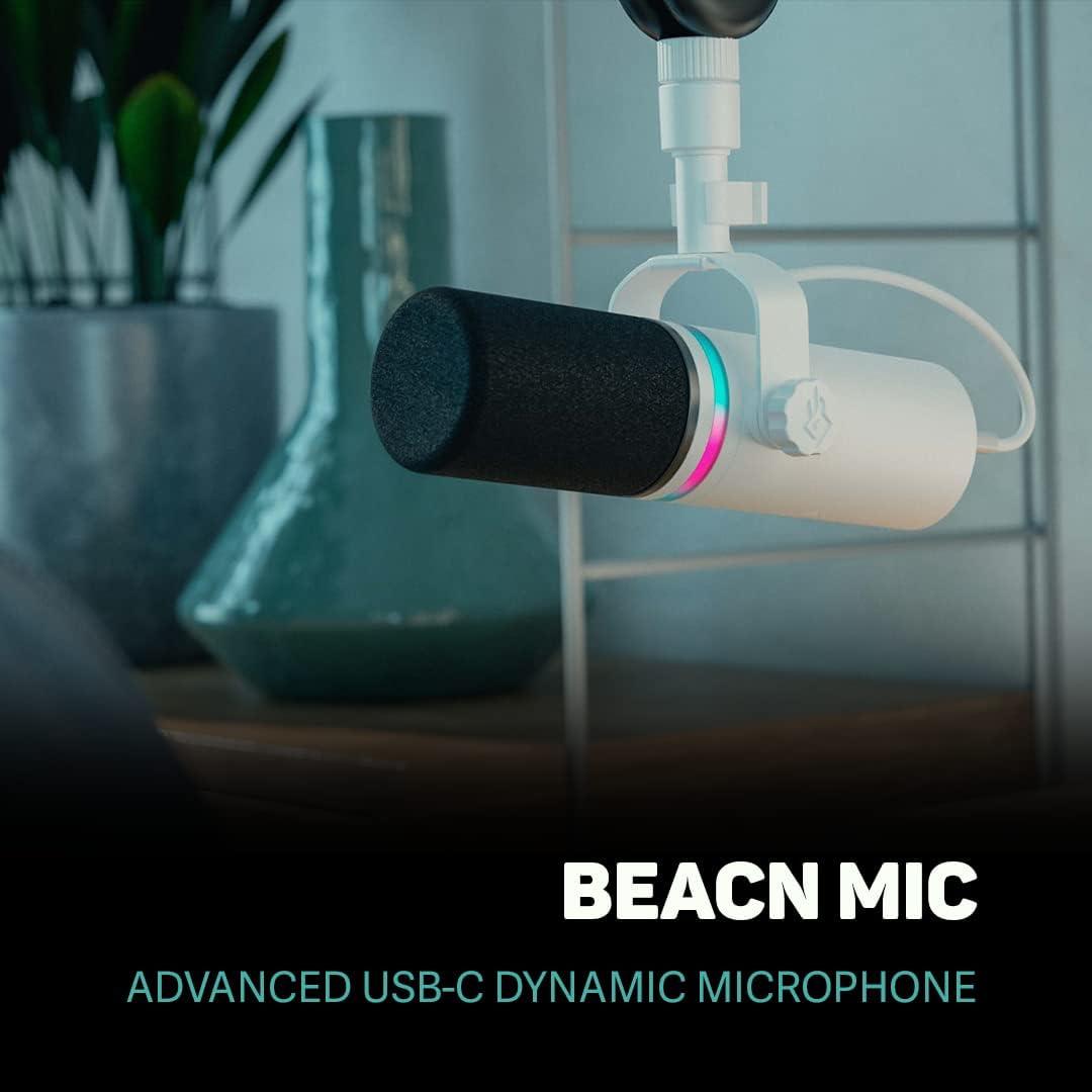 Micrófono Dinámico USB BEACN Light para PC con Soporte Ajustable