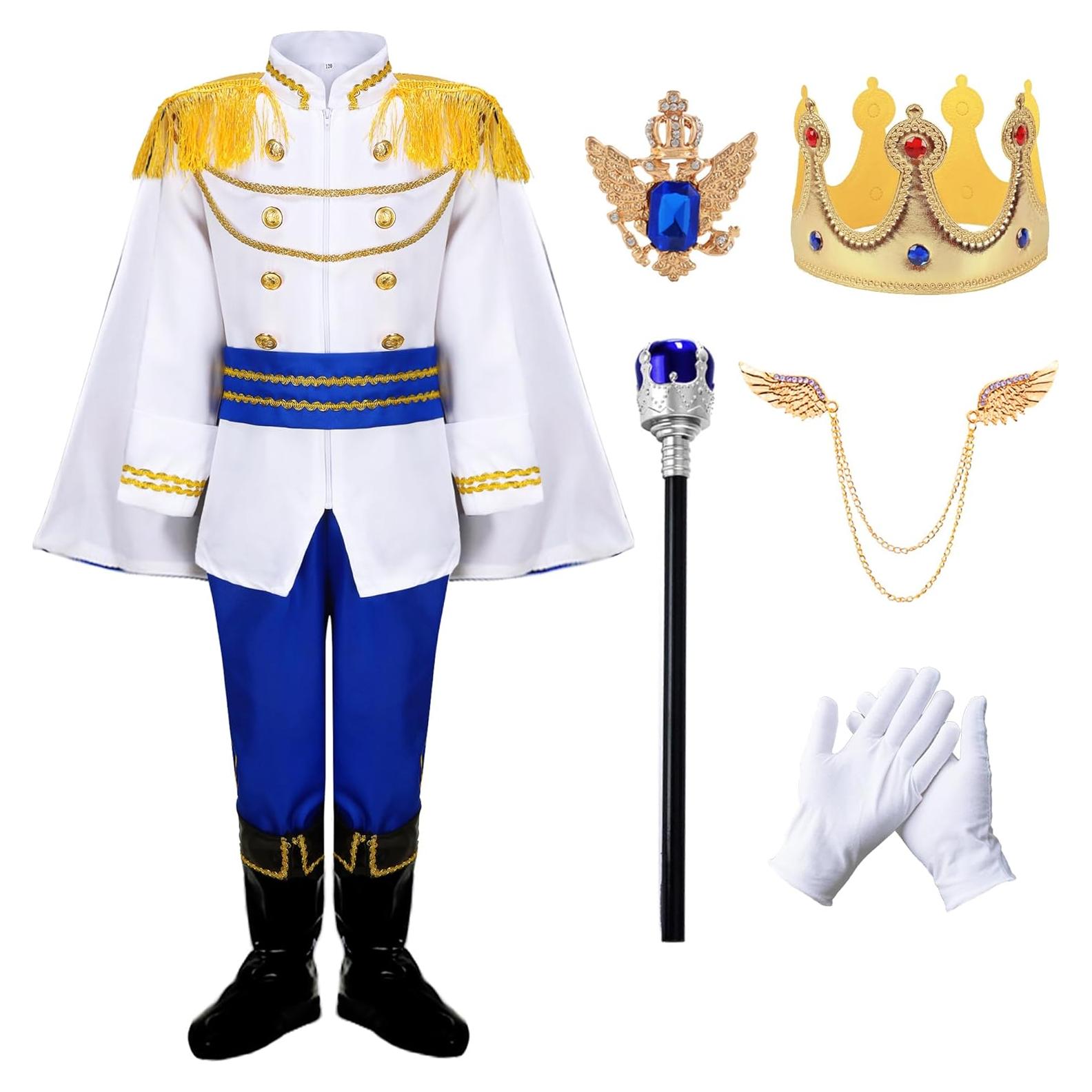 Disfraz de Príncipe Encantador RuuYiicoco para Niños 3-4 Años