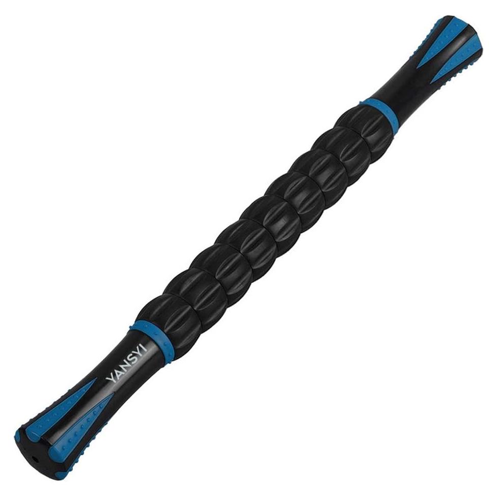 Bastón de Masaje Yansyi - Rodillo Muscular Azul 44x4 cm