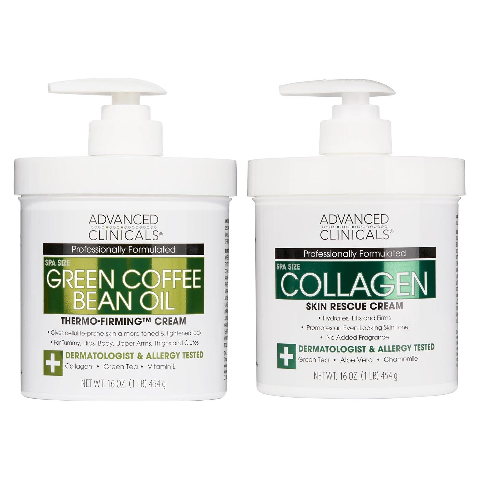 Crema Reafirmante Colágeno Advanced Clinicals 2x16oz