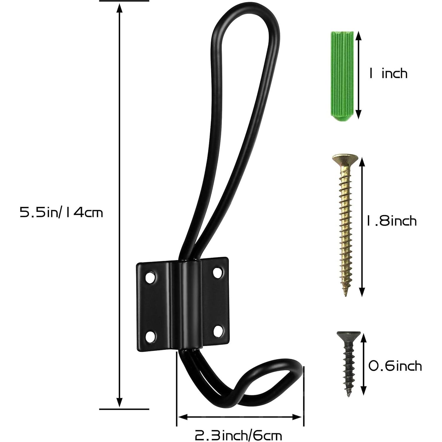 Perchero de Pared Homagic Rústico 4 Ganchos Madera Pino
