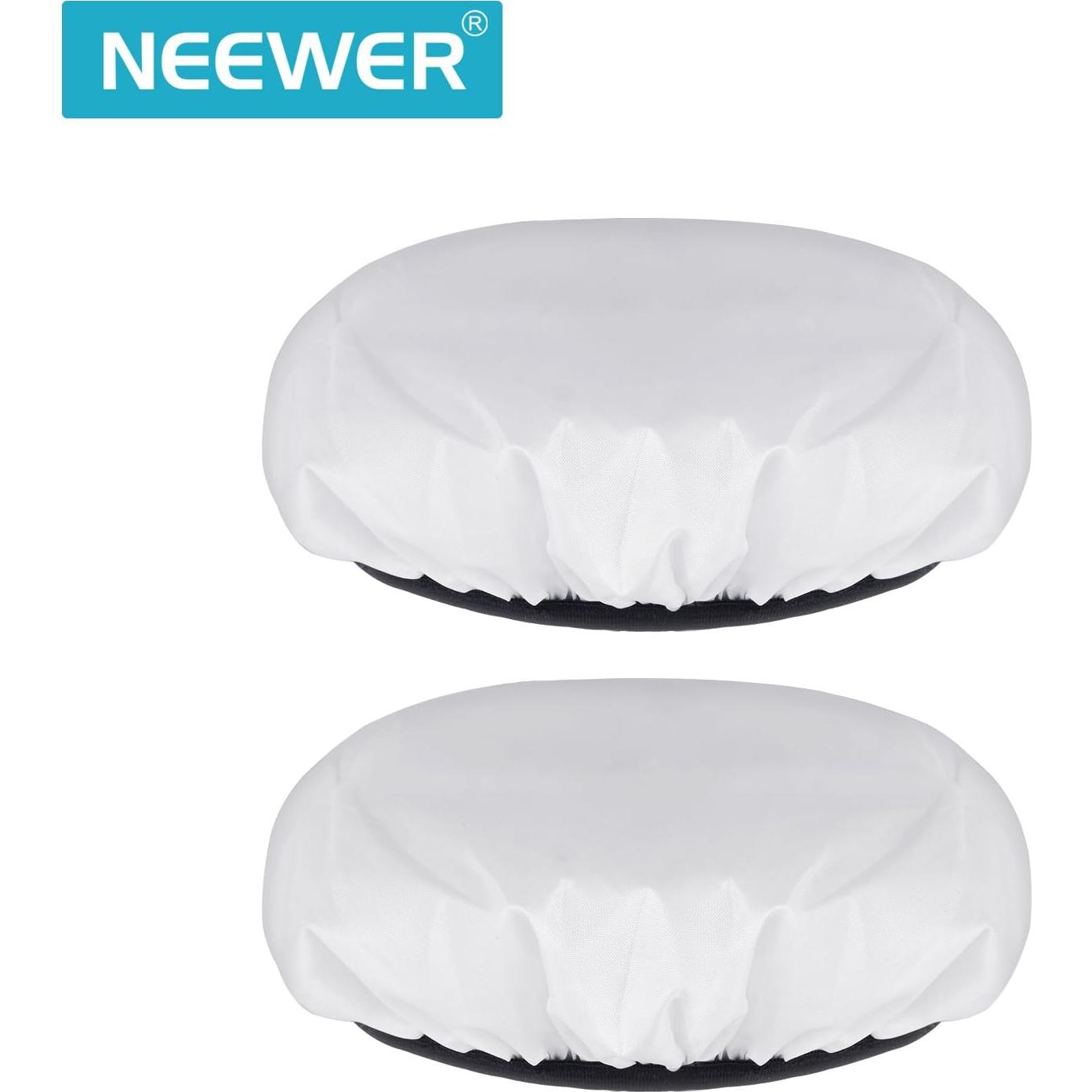 Calcetín Difusor Blanco Suave Neewer 2-Pack 18cm para Estudio