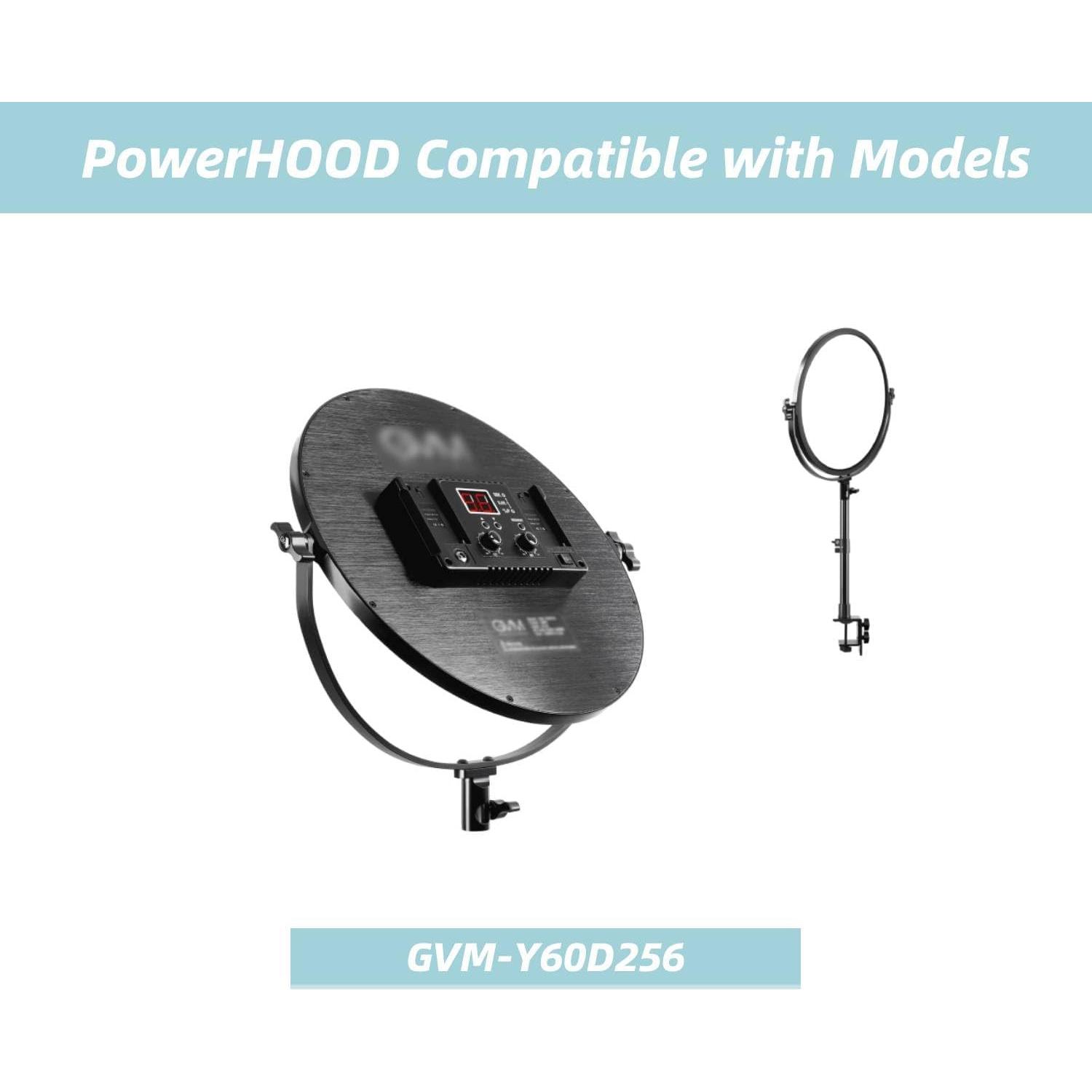 Adaptador AC/DC 15V PowerHOOD para Luz GVM Y60D256
