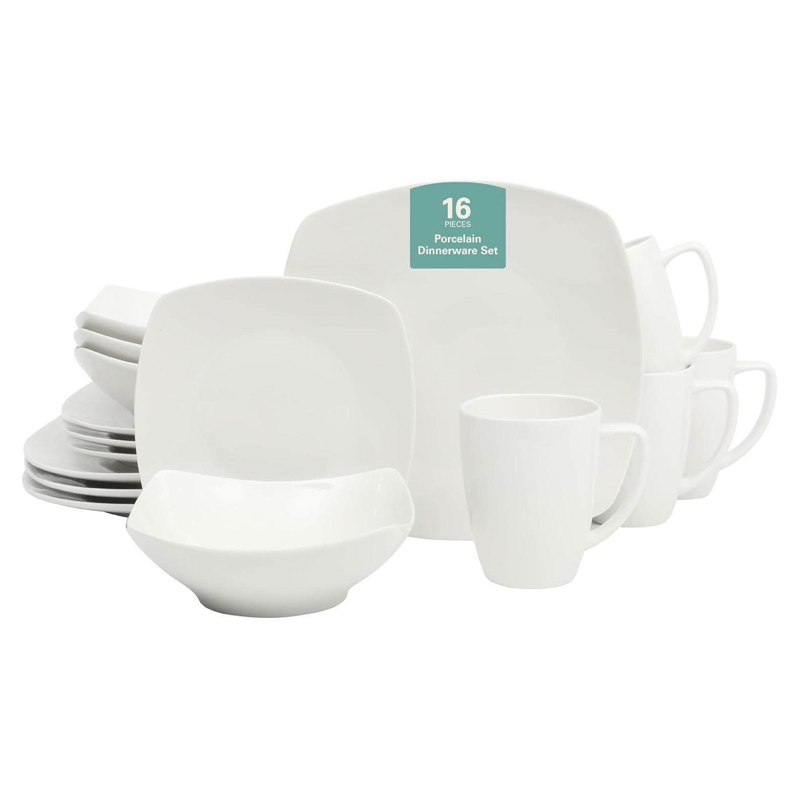 Vajilla Gibson Home Zen Buffet 16 Piezas Blanca