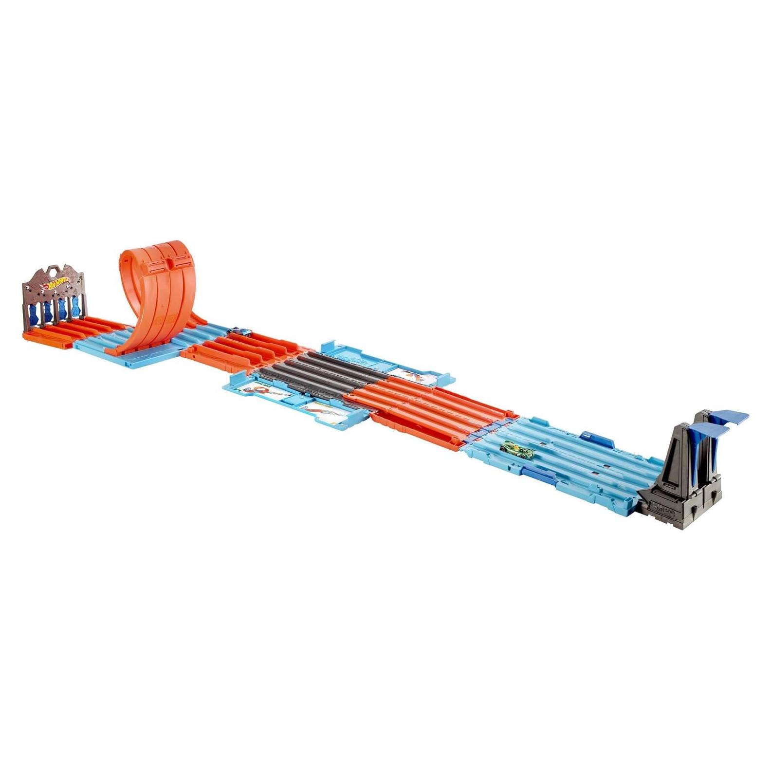 Juego de Pista Hot Wheels GKT87 con 3 Acrobacias y 2 Autos