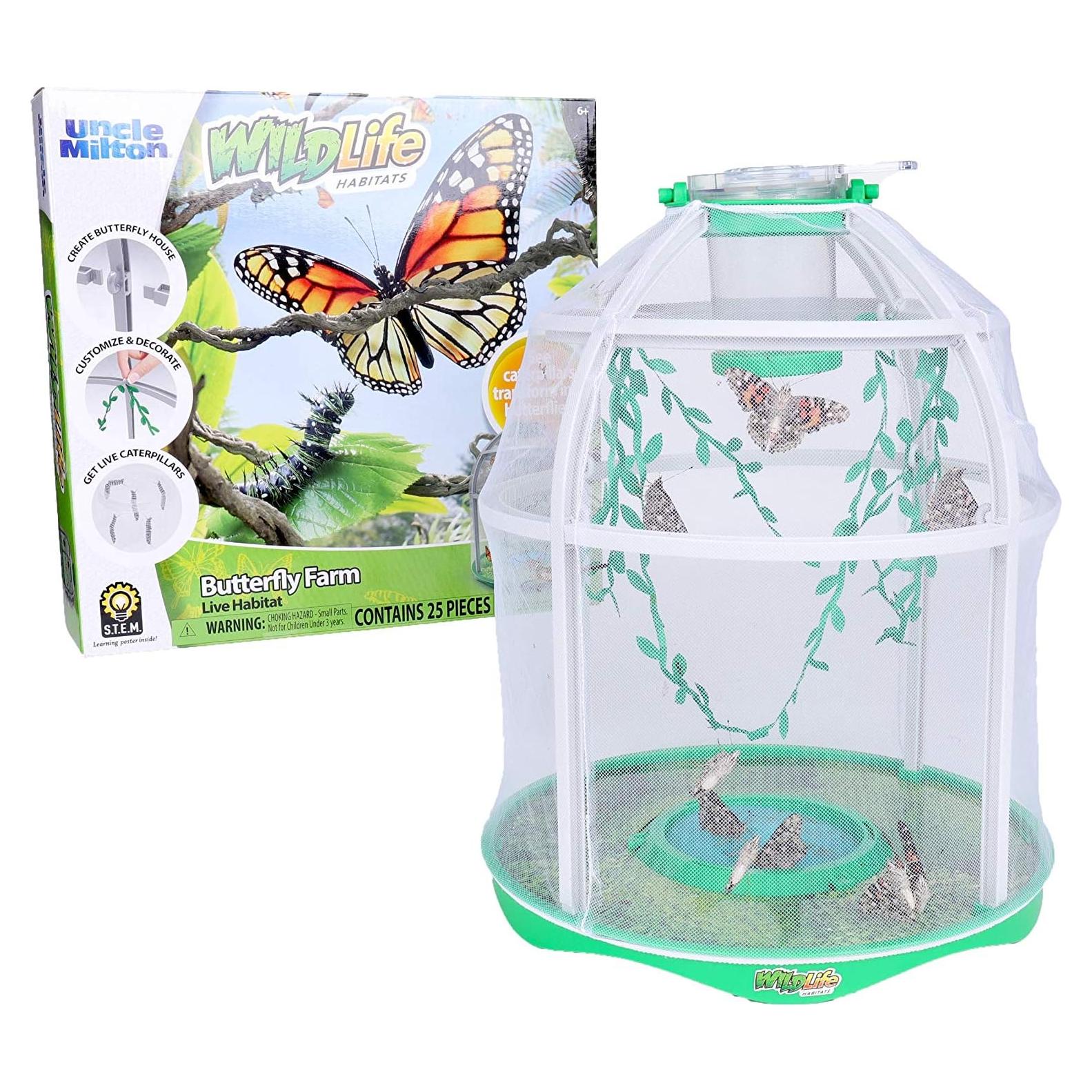 Granja de Mariposas Uncle Milton - Kit de Metamorfosis STEM
