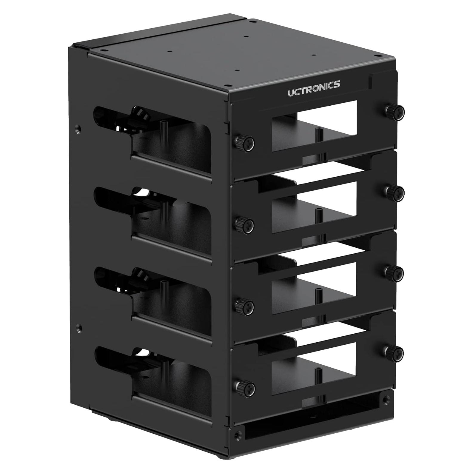 UCTRONICS Caja Clúster Raspberry Pi 4 Capas con Ventiladores