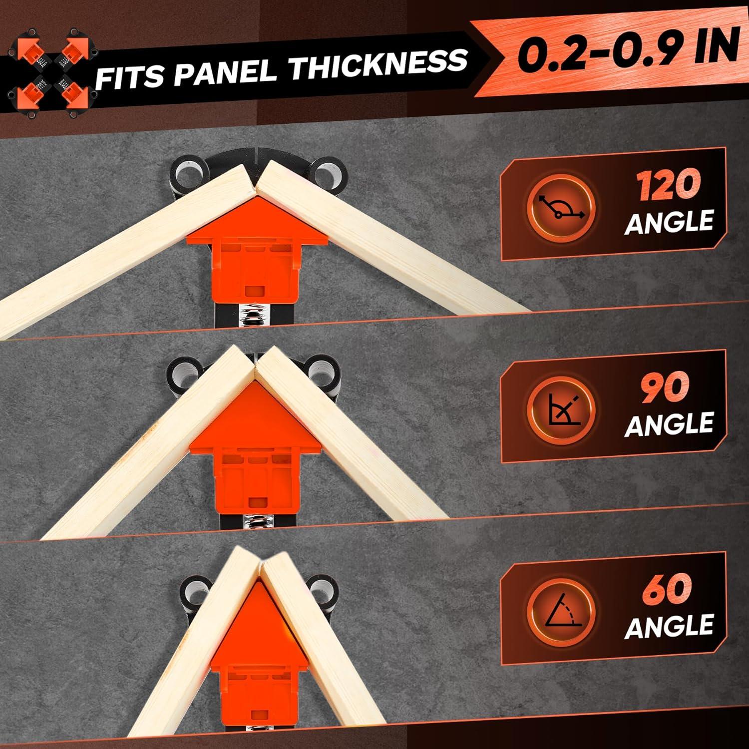 Abrazaderas Saker 6" (15,24 cm) Conjunto de Carpintería