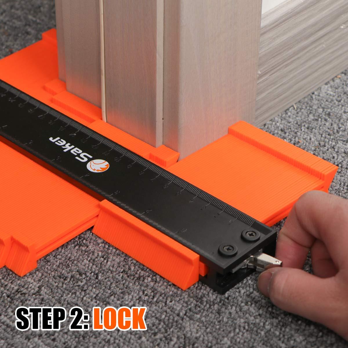 Medidor de Contorno Saker 10 cm y 25 cm Ajustable