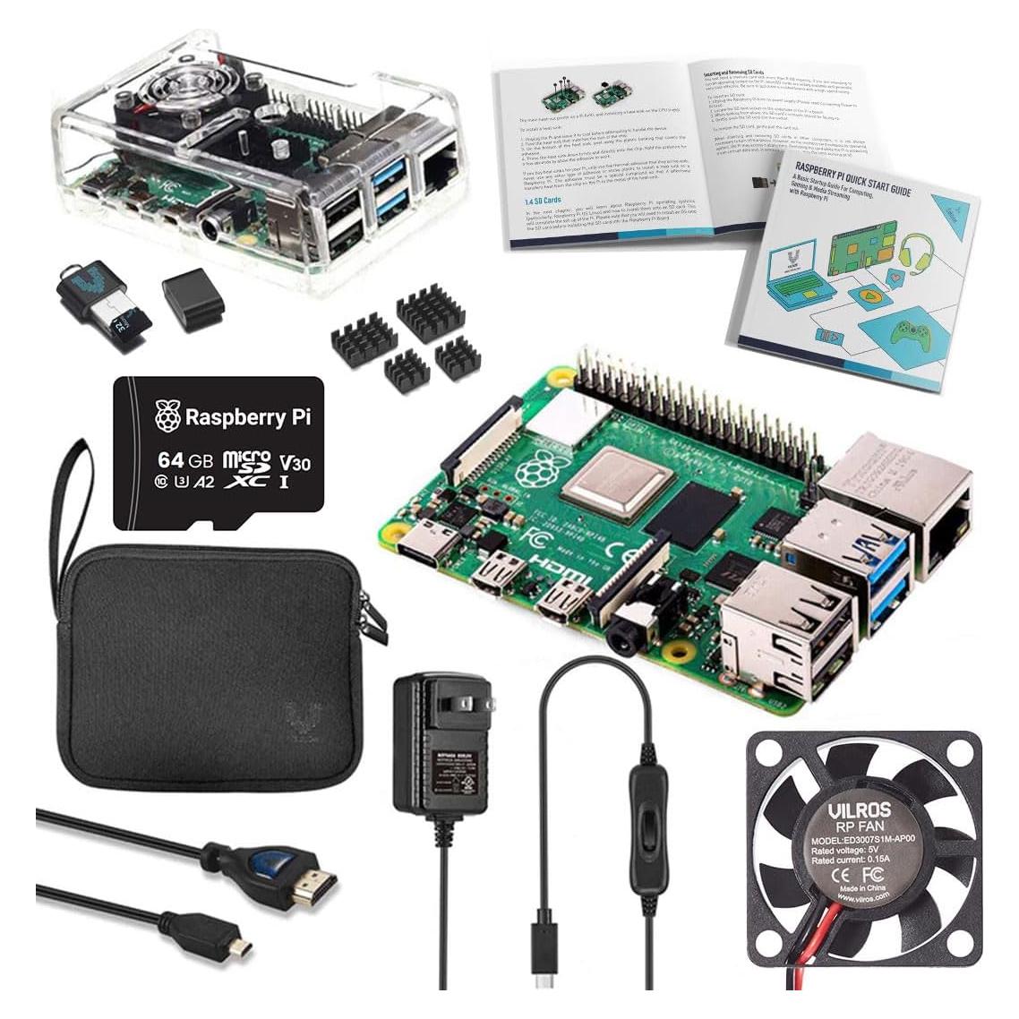 Kit Completo Raspberry Pi 4 Vilros - 8GB, Caja Ventilada