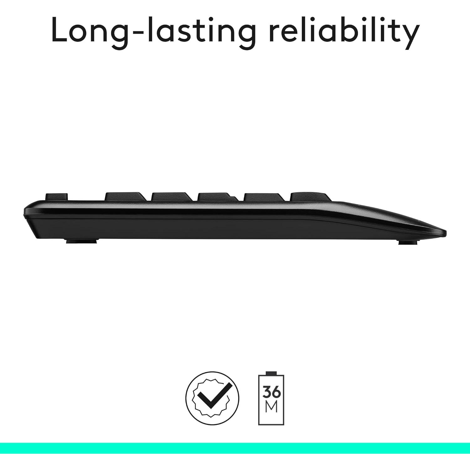 Combo Inalámbrico Logitech MK345 Teclado y Ratón Ergonómico