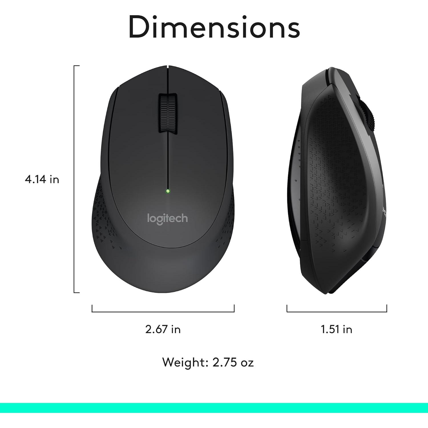 Combo Inalámbrico Logitech MK345 Teclado y Ratón Ergonómico