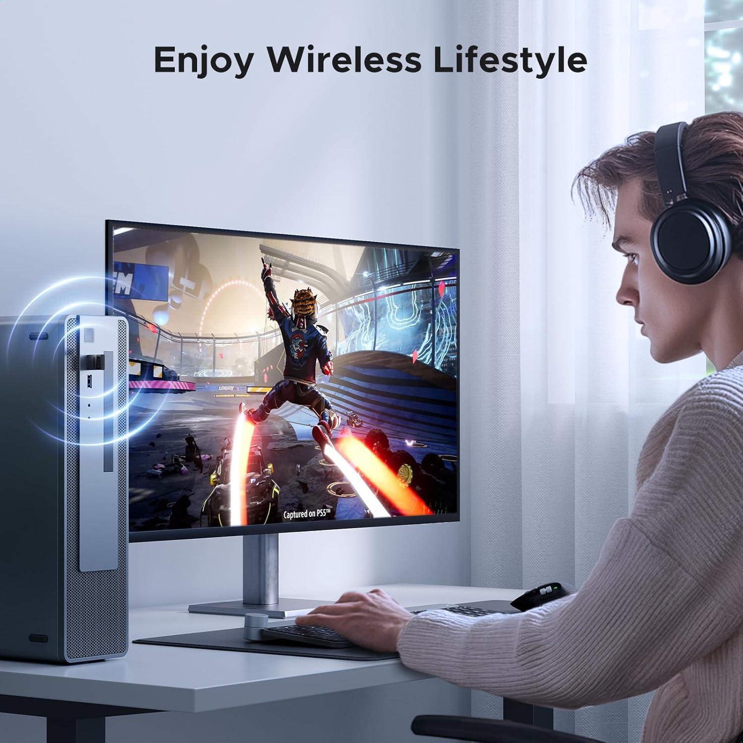 Adaptador Bluetooth USB UGREEN 5.4 para PC Plug and Play