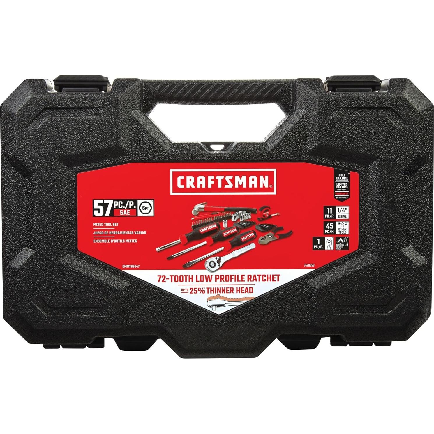 Juego de Herramientas Mecánicas Craftsman 57 Piezas