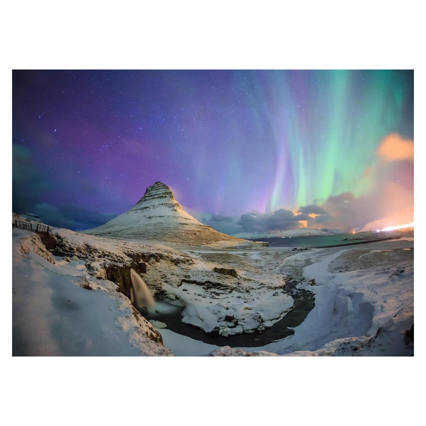 Fondo de Fotografía Fmarui 2.5x1.8m Aurora Boreal