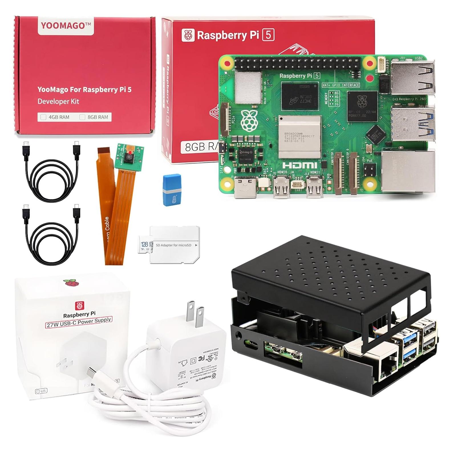 Kit Raspberry Pi 5 YOOMAGO 8GB RAM + Accesorios completos