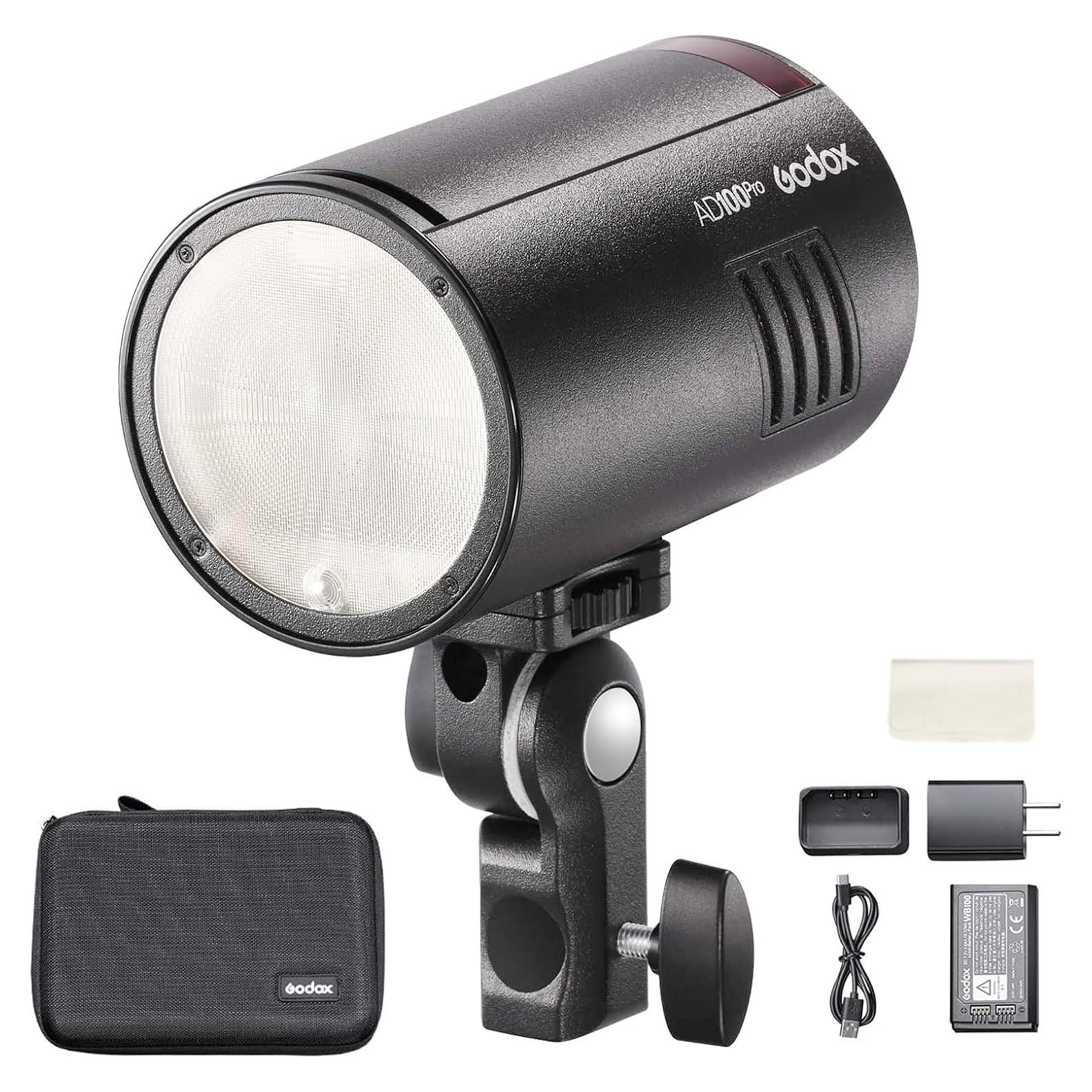 Flash Godox AD100 Pro Portátil TTL 100Ws con Batería 360 Flashes