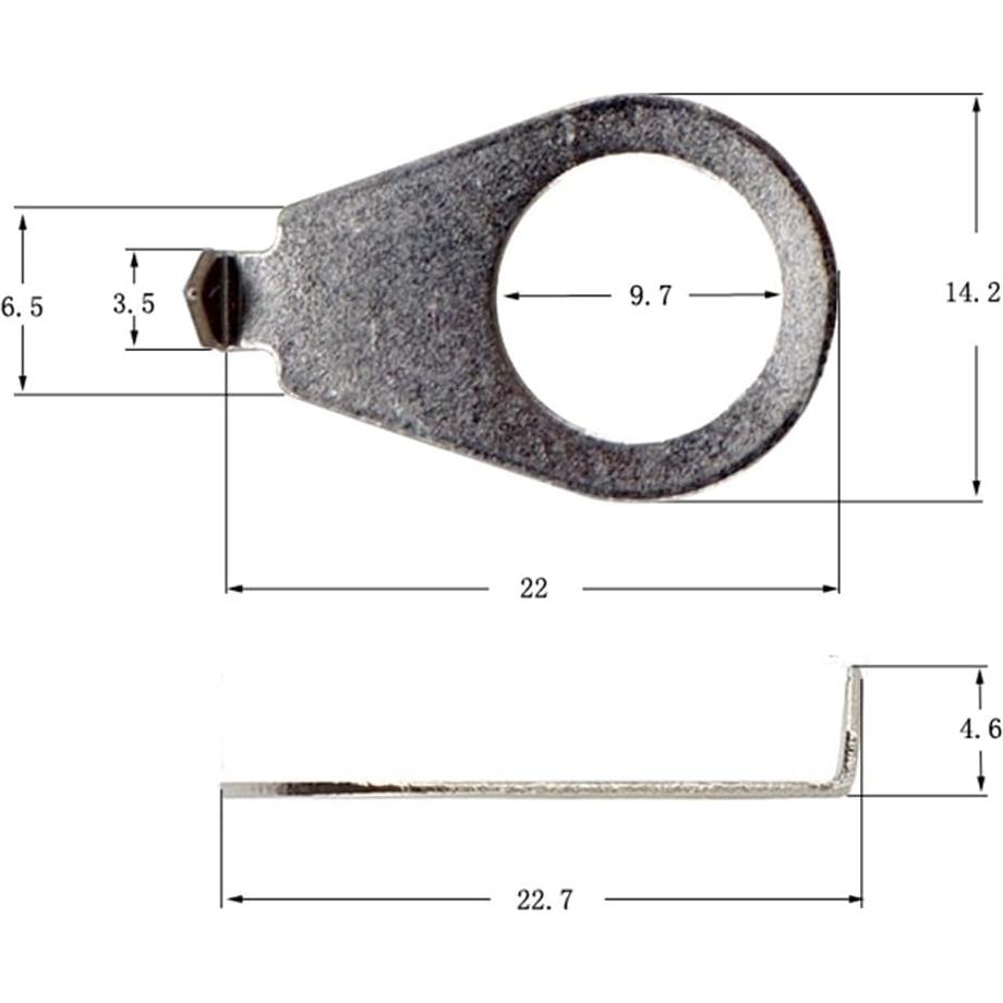 Paquete de 4 Puntas de Guitarra CCeCCe 9.7mm Cromo Níquel