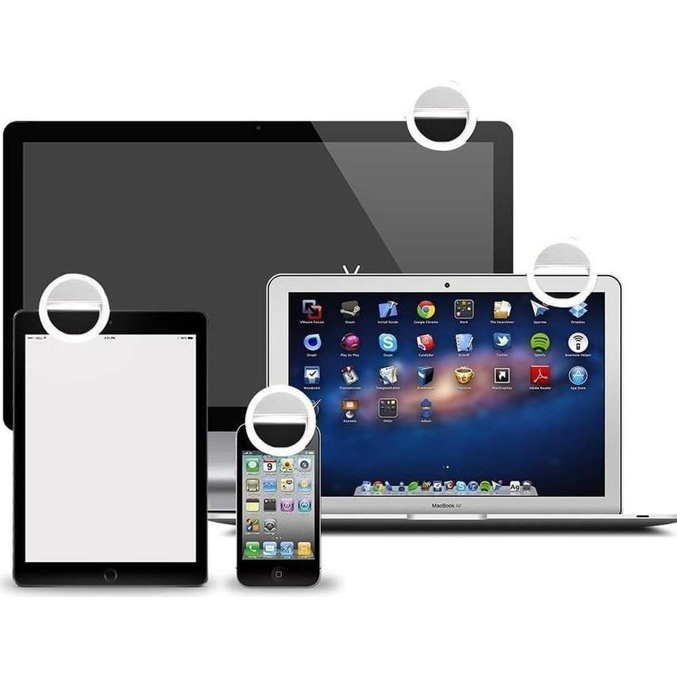 Anillo de Luz Selfie Genérico LED Recargable 3 Niveles