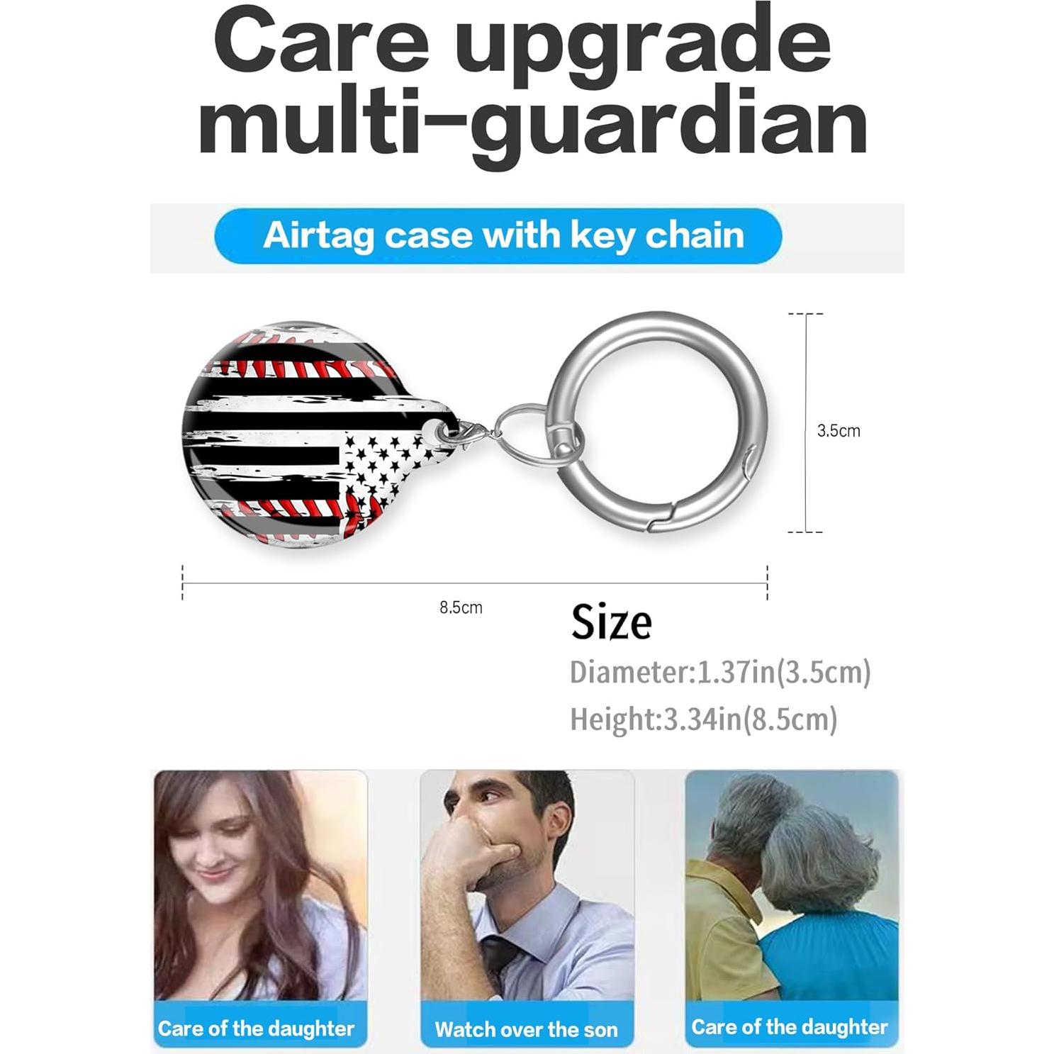 Funda Protectora para Air Tag ANDRIU con Llavero - Resistente y Impermeable