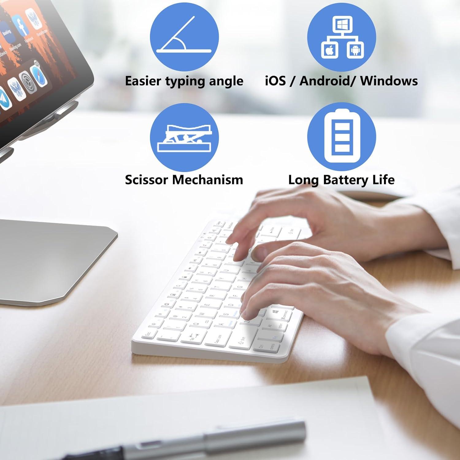 Teclado Bluetooth MMK Inalámbrico para iPad 10.2 y Pro