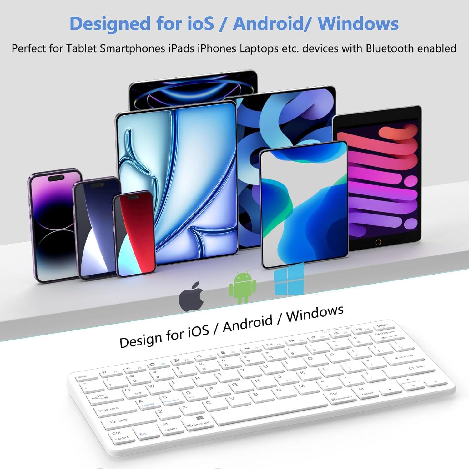 Teclado Bluetooth MMK Inalámbrico para iPad 10.2 y Pro