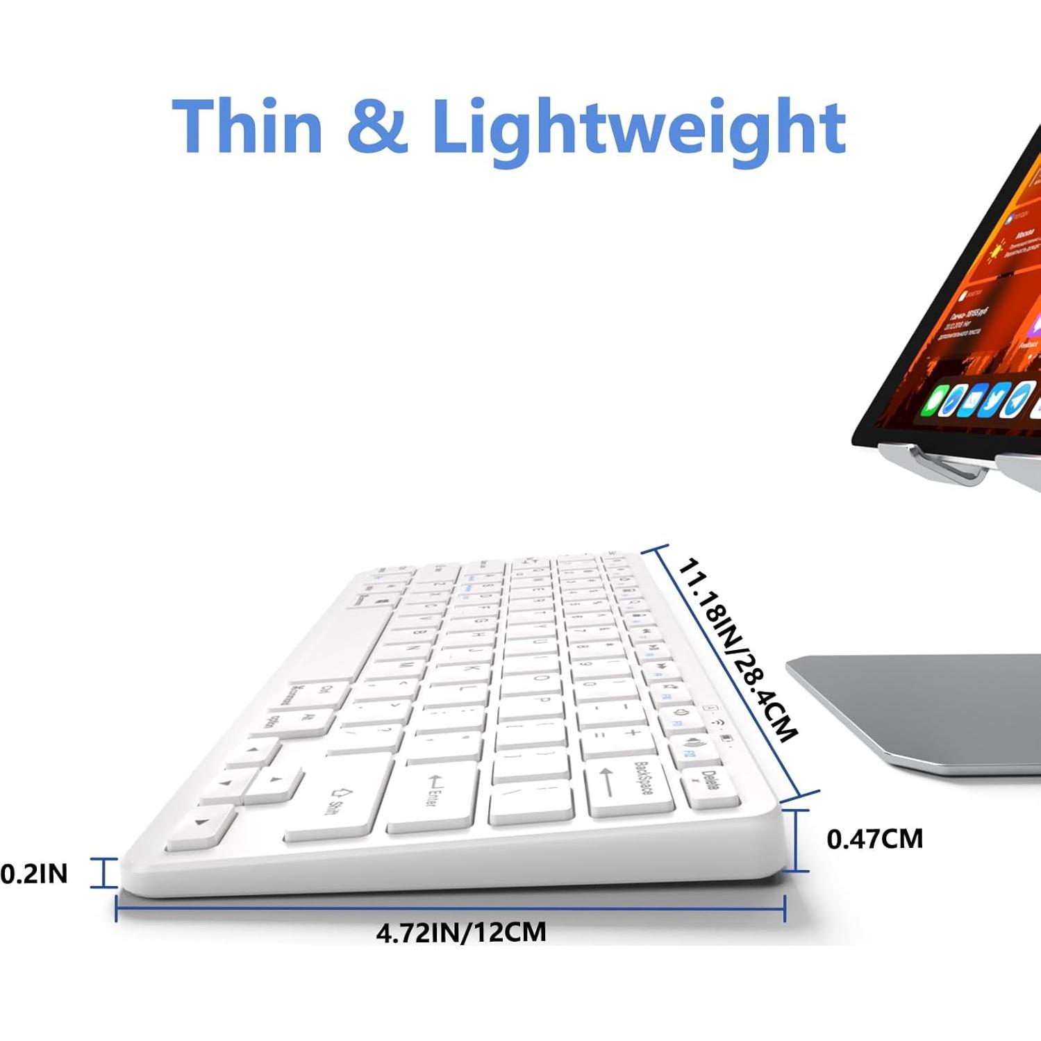 Teclado Bluetooth MMK Inalámbrico para iPad 10.2 y Pro