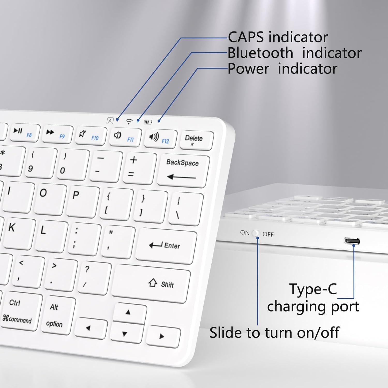 Teclado Bluetooth MMK Inalámbrico para iPad 10.2 y Pro