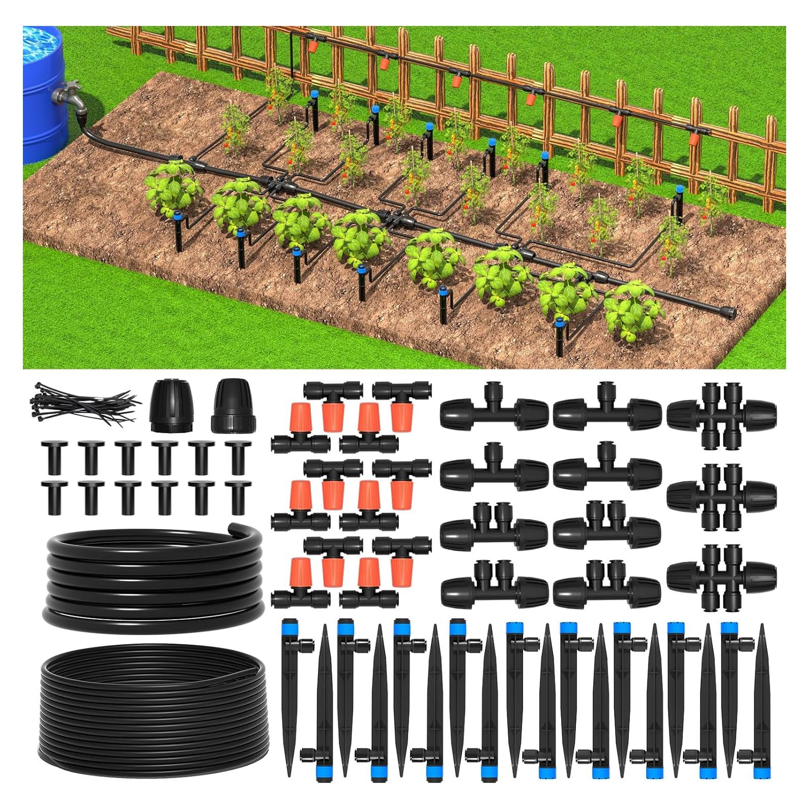 Kit de Riego por Goteo MIXC 69m - Boquillas Ajustables