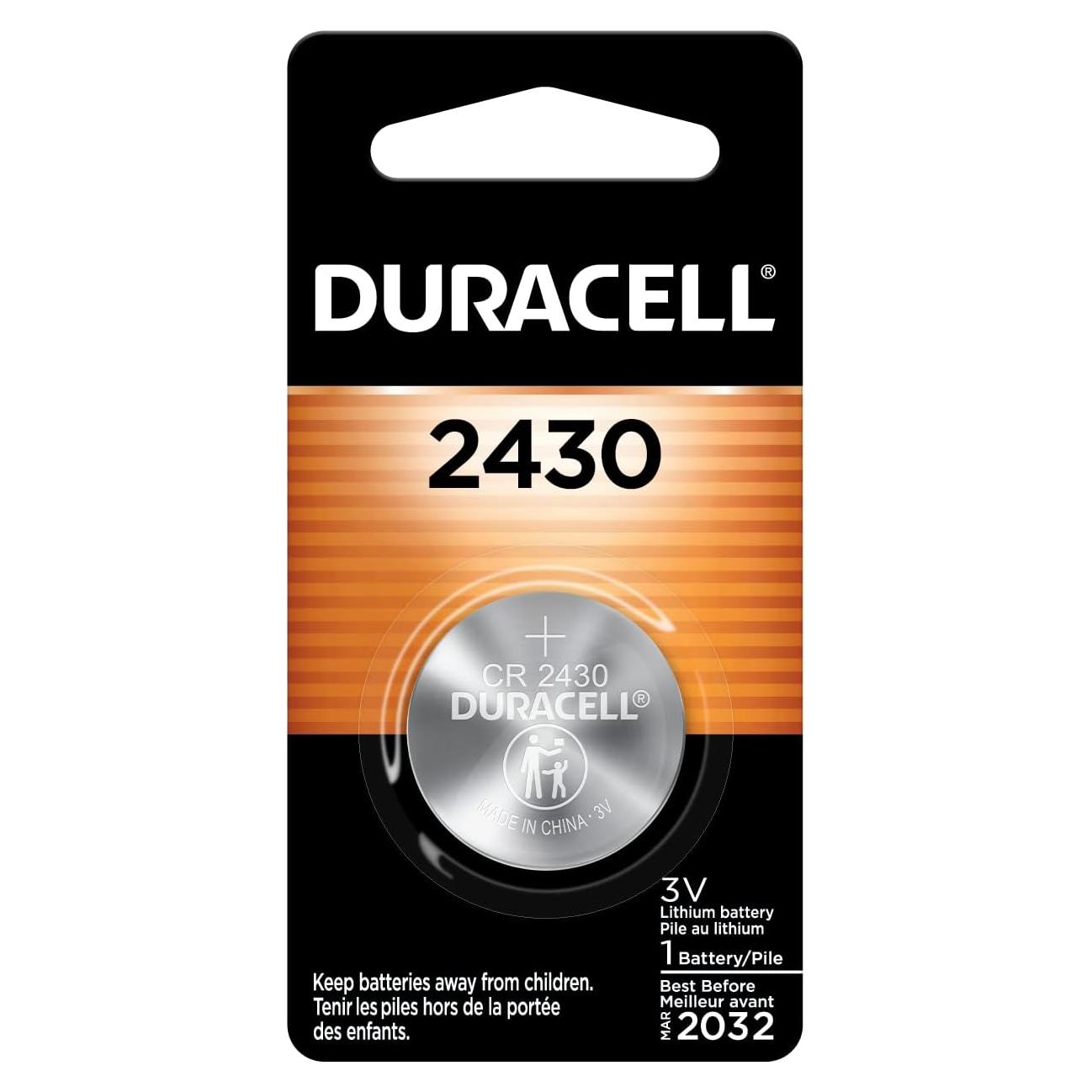 Batería de Litio Duracell CR2430 3V para Dispositivos Médicos