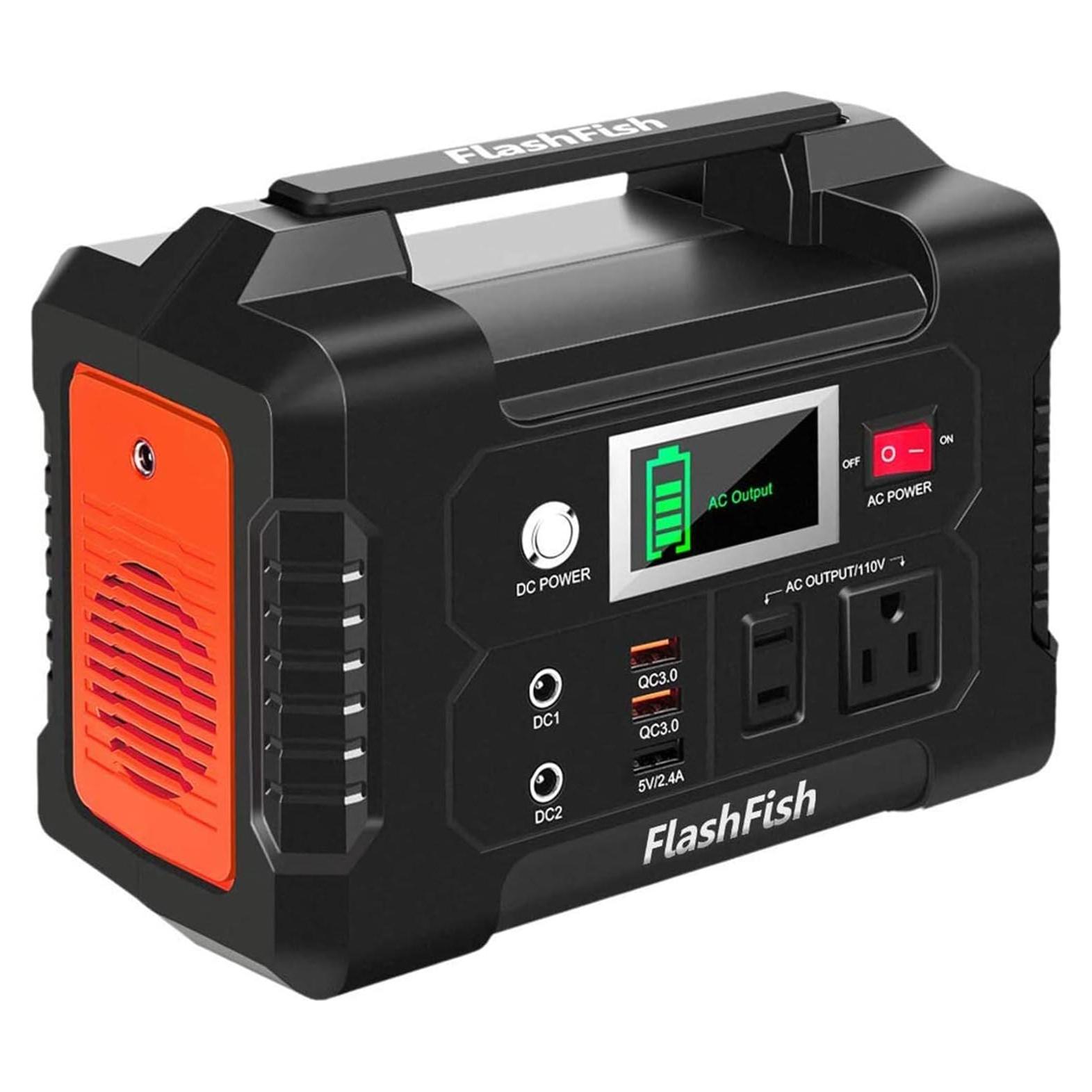 Generador Solar Portátil FlashFish E200 151Wh 200W AC/DC